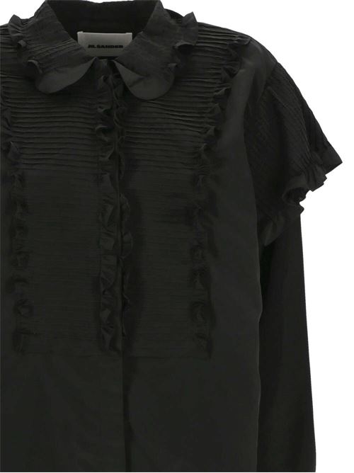 Black high-shine shirt Jil Sander | J02DL0172J70154001